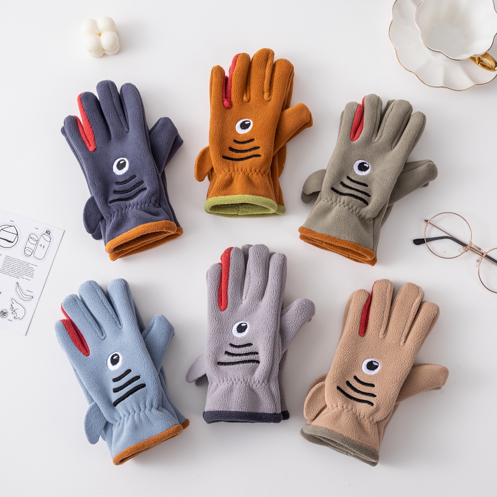 Găng Tay Giữ Ấm Hoạt Hình Xinh Xắn Cho Bé 5-12 Tuổi