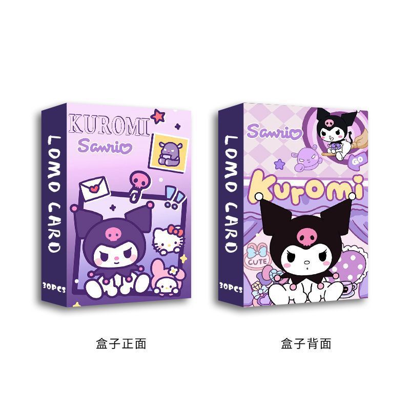 Kuromi Lomo Card Photocard Double-sided Color Printing 30pcs/box