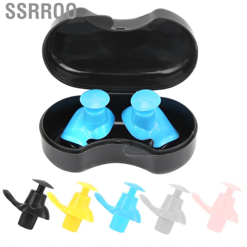 Ssrroo Earplug Silicone Waterproof Dust‑Proof Spiral for Children and Adults Swimming Accessory Pool