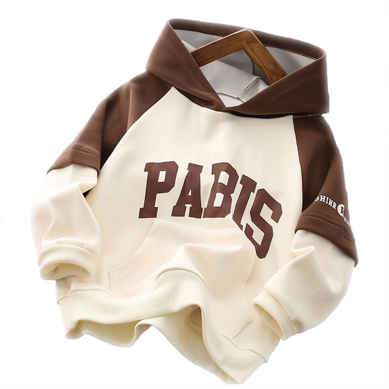 Michley Áo Khoác Hoodie Dáng Rộng Cỡ Vừa Và Lớn In Chữ Thời Trang Thu Đông Cho Bé Trai Và Gái