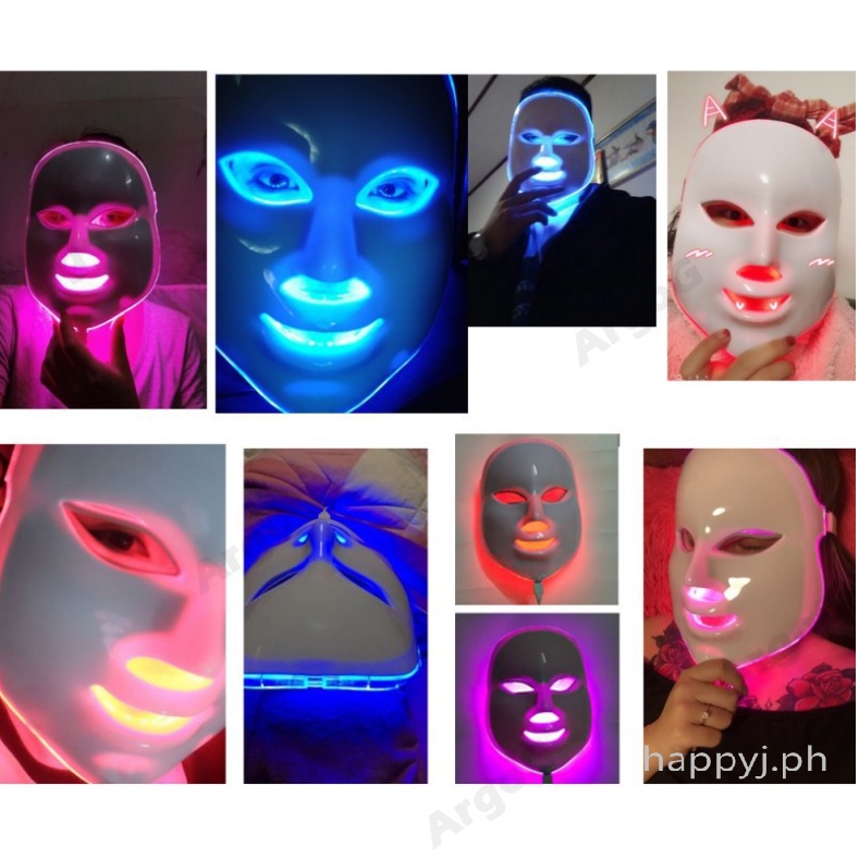 Mặt Nạ Đèn led laser photon 7 Màu Chăm Sóc Da Mặt