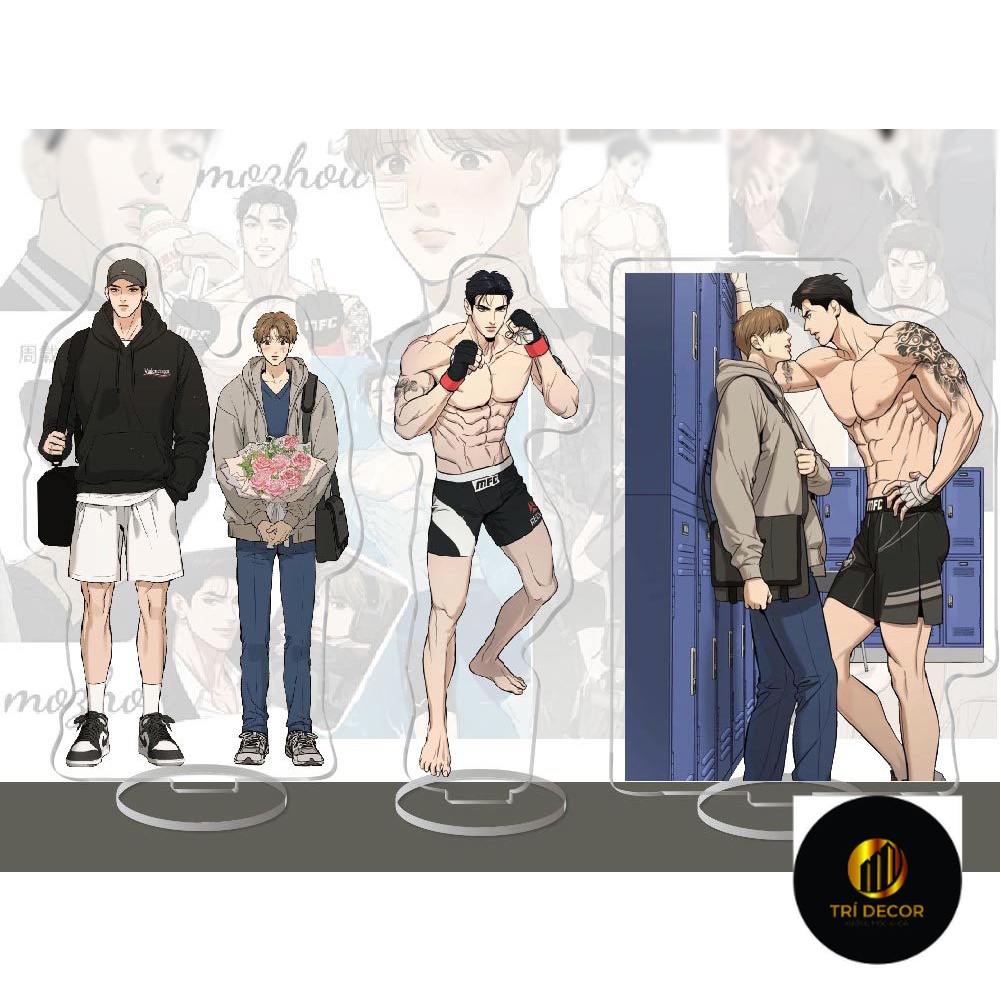 Mô hình Standee NGƯỜI TÌNH CỦA JINX ver ÔM BL anime chibi tượng acrylic mica trong tượng trang trí độc đáo