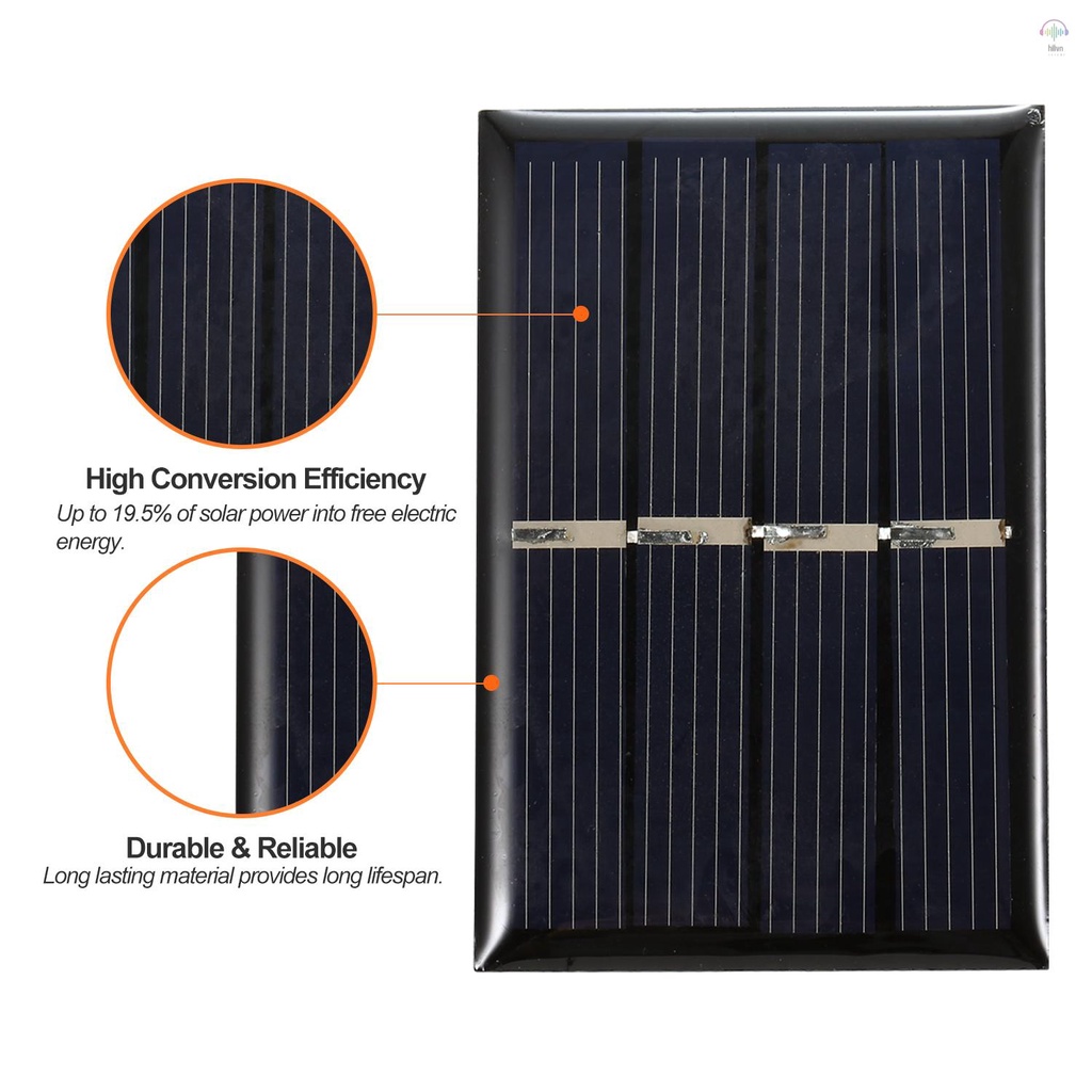 ANENG Bộ 2 Tấm Pin Năng Lượng Mặt Trời mini 0.28w 2v Bằng silicon polycrystalline Chống Thấm Nước Cho Đèn Đồ Chơi diy
