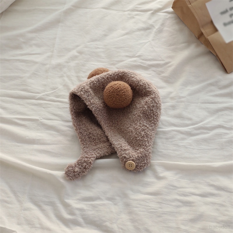 Mũ Giữ Ấm Mùa Thu Và Mùa Đông Bảo Vệ Tai Thoải Mái Hai Quả Bông Phong Cách Hàn Quốc ins Mới Bảo Vệ Tai Cho Bé