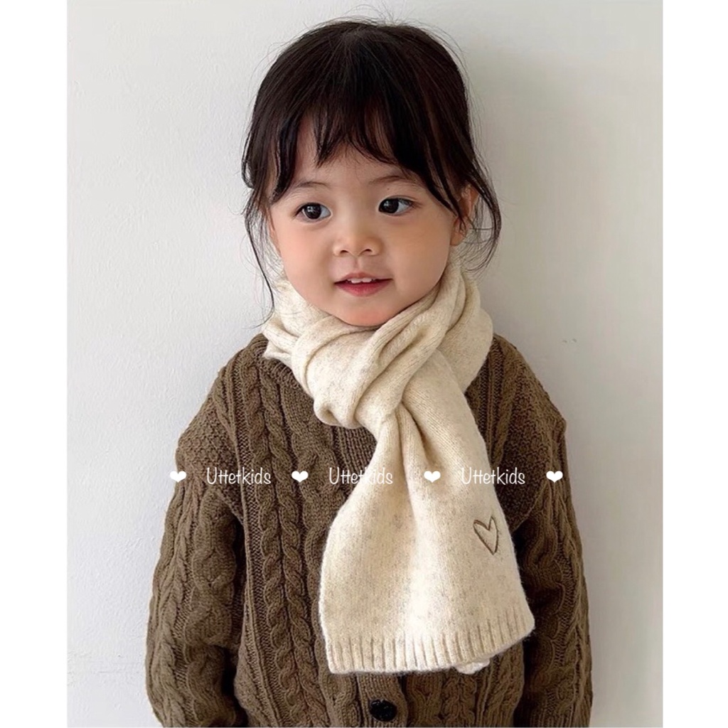 KHĂN LEN VÀ MŨ LEN PHONG CÁCH HÀN QUỐC CHO BÉ GÁI VÀ BÉ TRAI