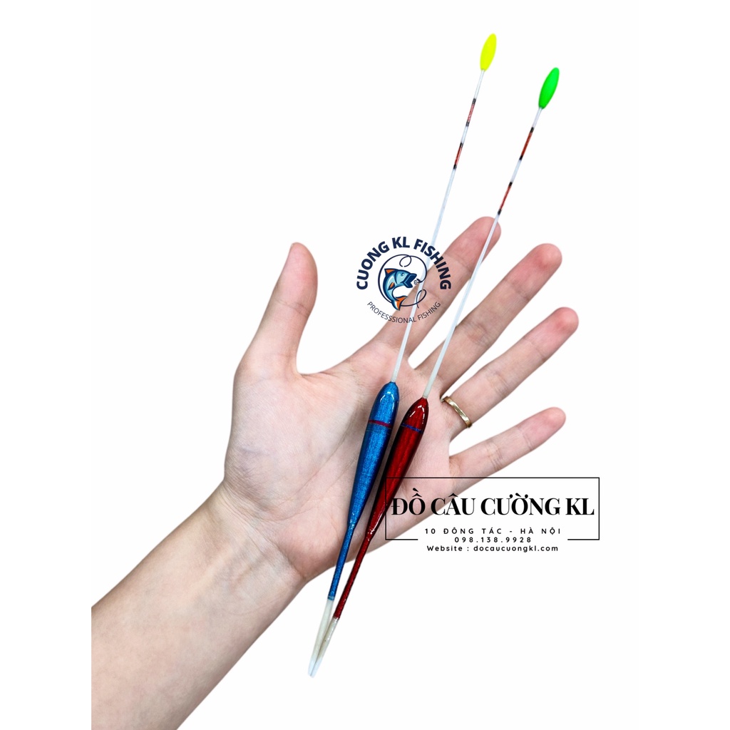 Phao S đầu cần dáng dài có hạt đầu