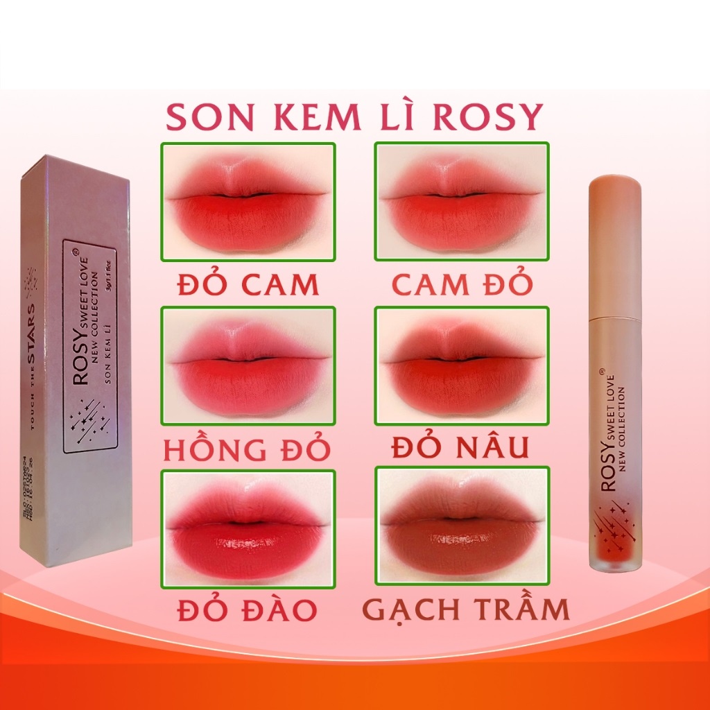 Son kem lì ROSY, không trôi, son không chì, không gây thâm môi