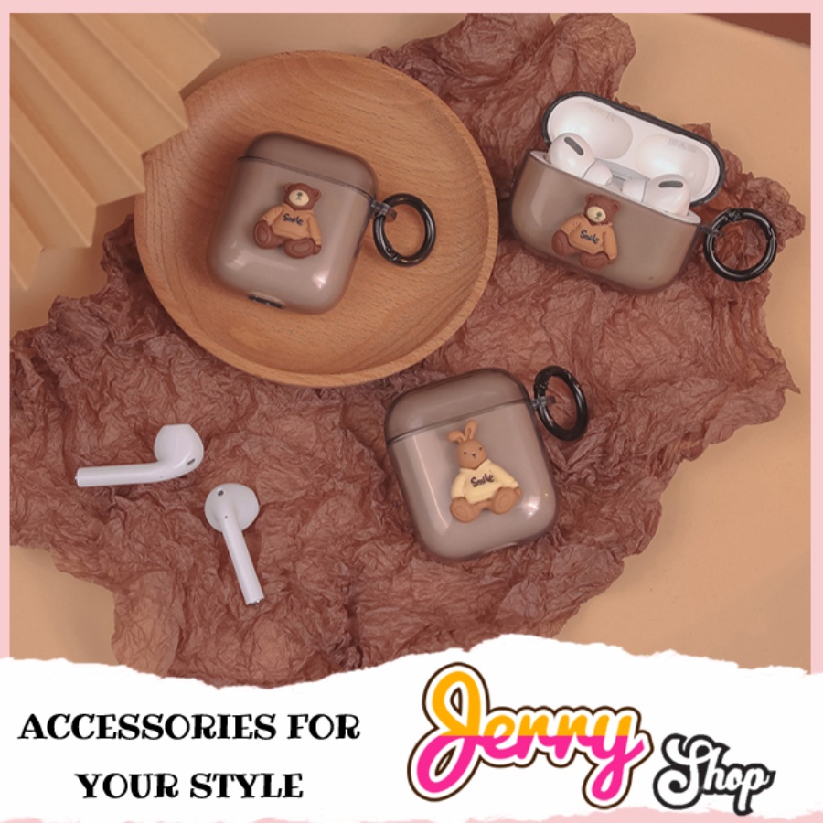 Vỏ Ốp Case Bảo Vệ Bao Đựng Tai Nghe Không Dây Bluetooth 1/2/Pro 3 Chống Va Đập - Jerry Shop