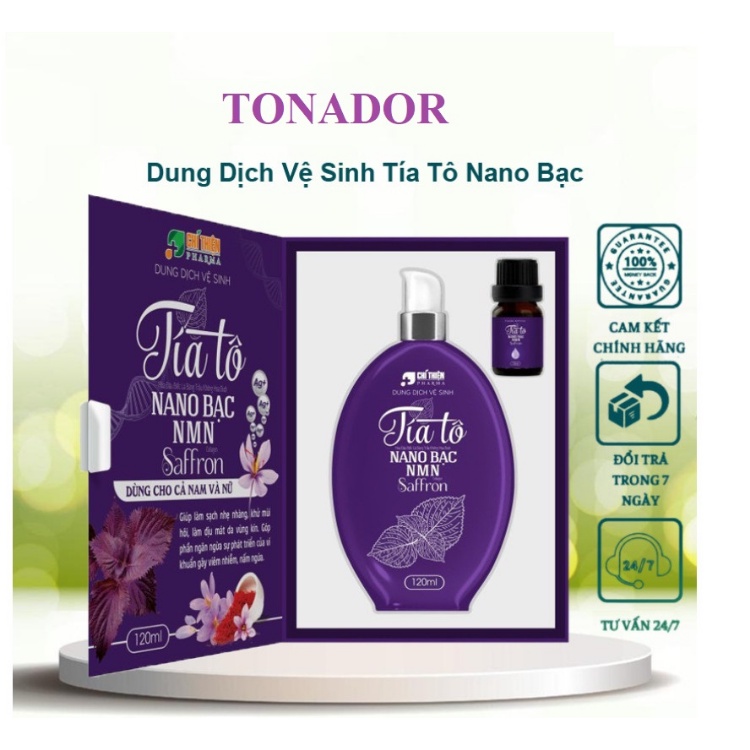 Dung Dịch Vệ Sinh Phụ Nữ Tía Tô  ,Chiết Xuất Trầu Không, Bạc Hà Giúp Vùng Kín Luôn Khô Thoáng, Thơm Mát