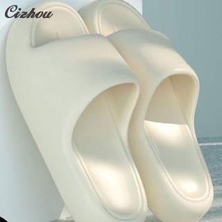 CIZHOU Dép Đi Trong Nhà Đế Mềm Chống Trượt Thiết Kế Đơn Giản Cho Cặp Đôi	 dép nữ