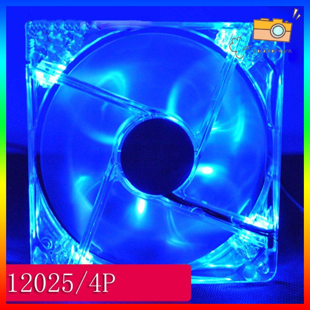 Quạt CPU máy tính 80MM Led Silent PC 12V Led Luminous Chass Quạt làm mát