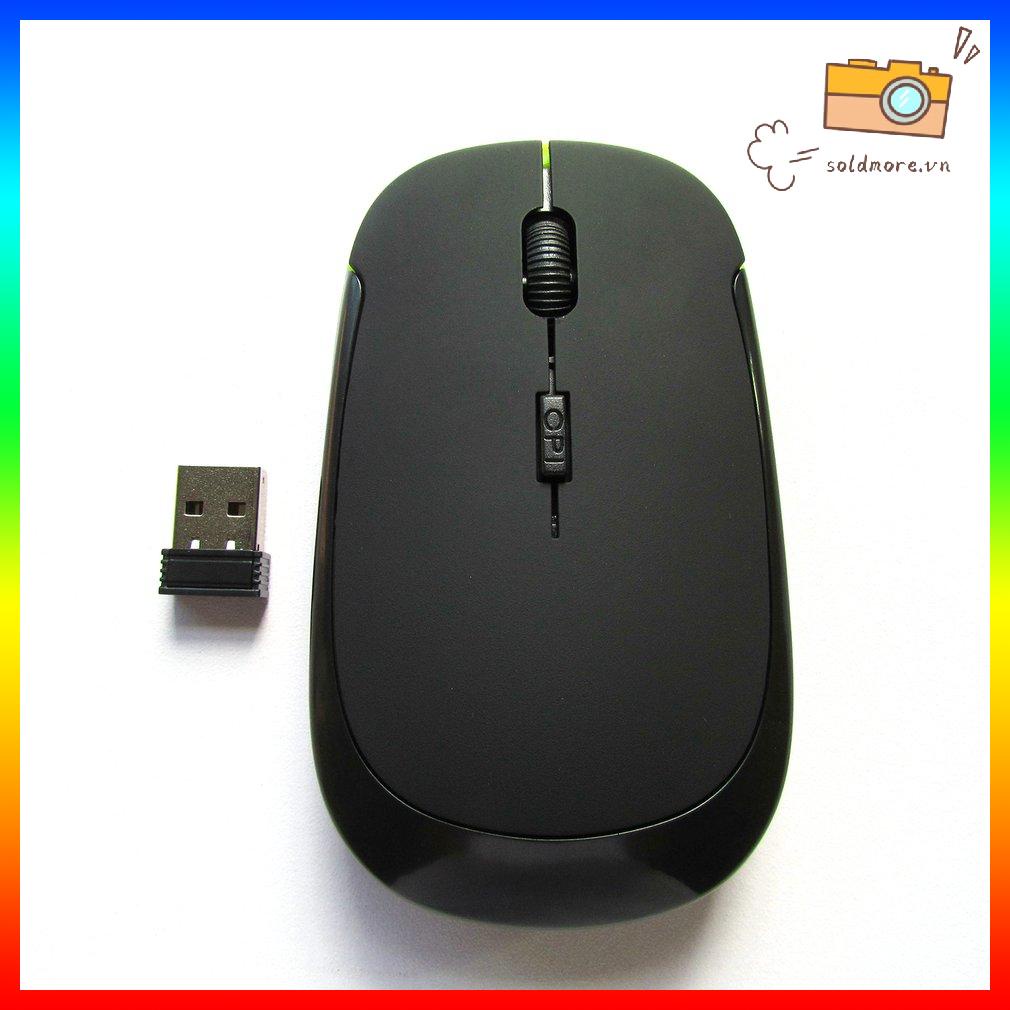 Chuột Không Dây Di Động PC Laptop Siêu Mỏng 1200 Dpi Mini Di Động Di Động