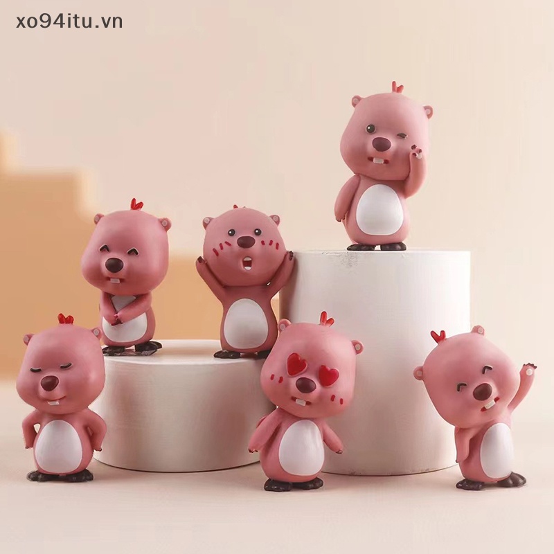 Xoitu Mô Hình Búp Bê Poopy Màu Hồng beaver loopy series Thứ 1 Và 2 Thần Bí Ẩn Chính Hãng vn