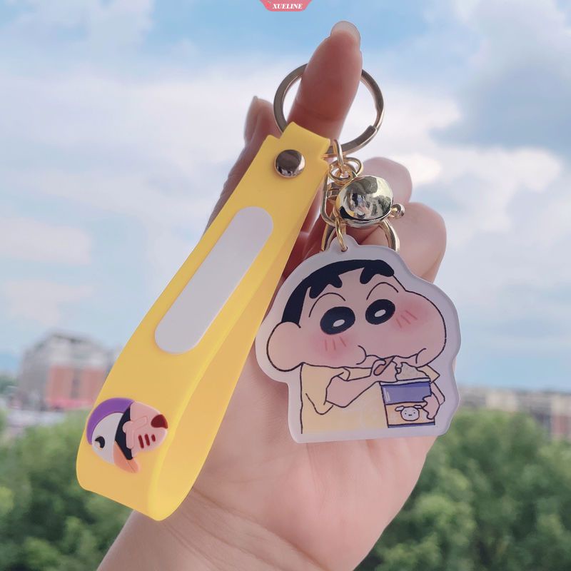 Móc Khóa Hình Cậu Bé Bút Chì shin-chan Bằng acrylic Dễ Thương Cho Cặp Đôi