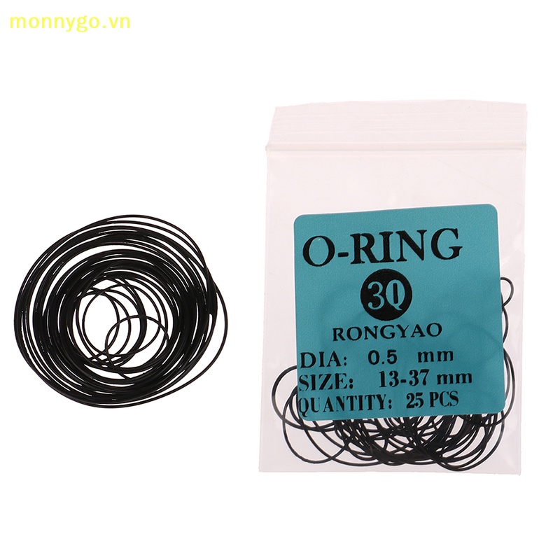1 Gói Vòng Đệm Cao Su Chống Nước 0.5 / 0.6 / 0.7 / 0.8mm Cho Đồng Hồ Đeo Tay vn