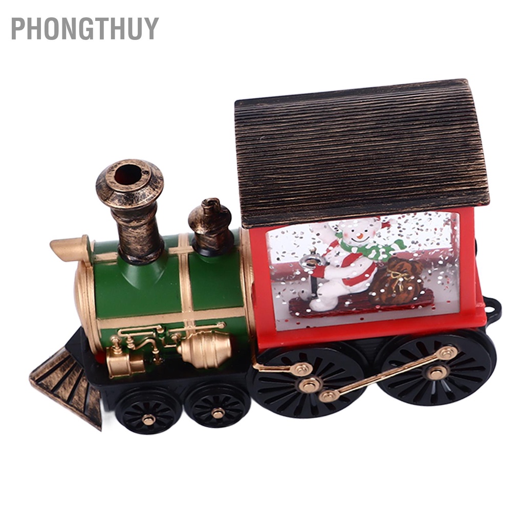 Tàu Lửa Noel Người Tuyết Trang trí Giáng sinh Đèn LED cổ điển cho Trung tâm mua sắm Bar