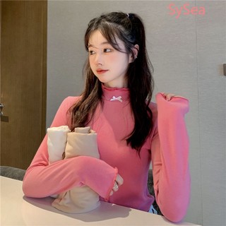 Áo Sơ Mi Tay Dài Thắt Nơ Cổ Cho Nữ