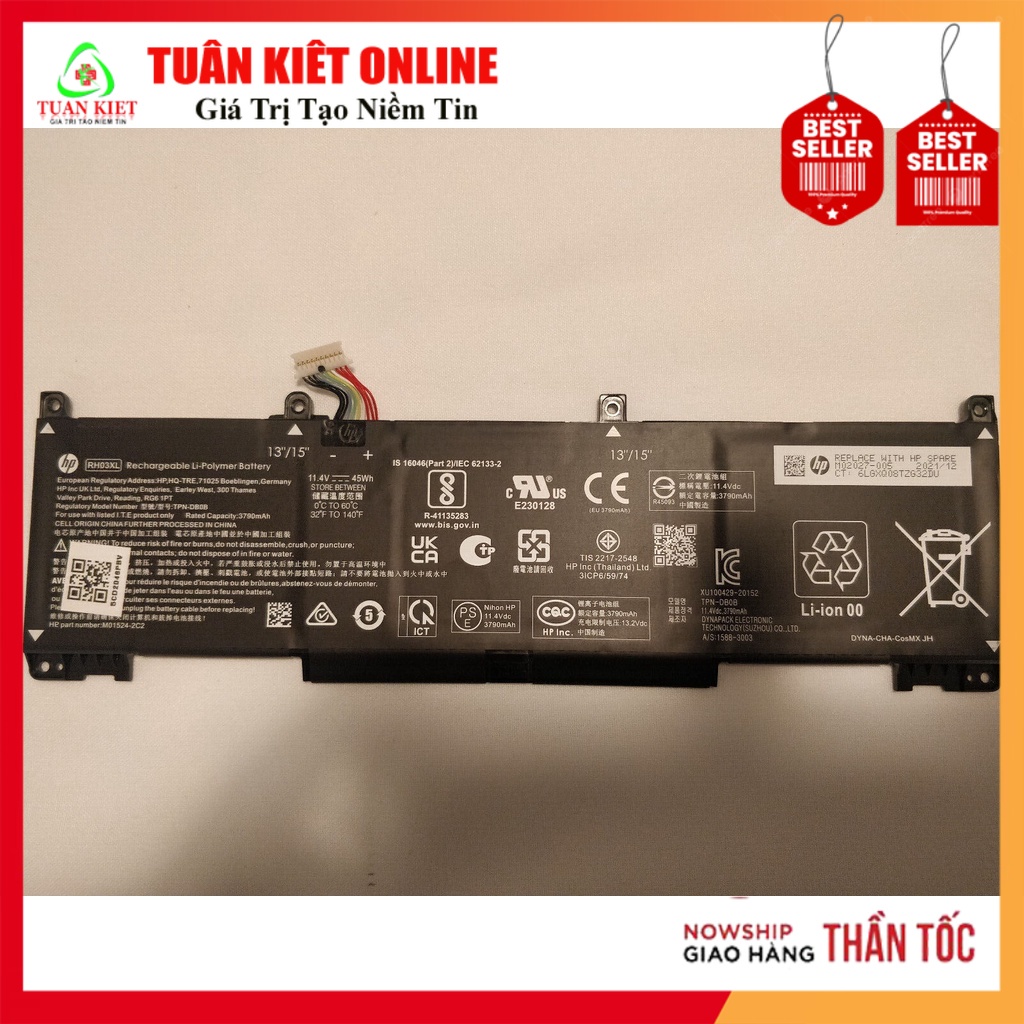 Pin Battery HP ProBook 450 G8, 650 G8 RH03XL