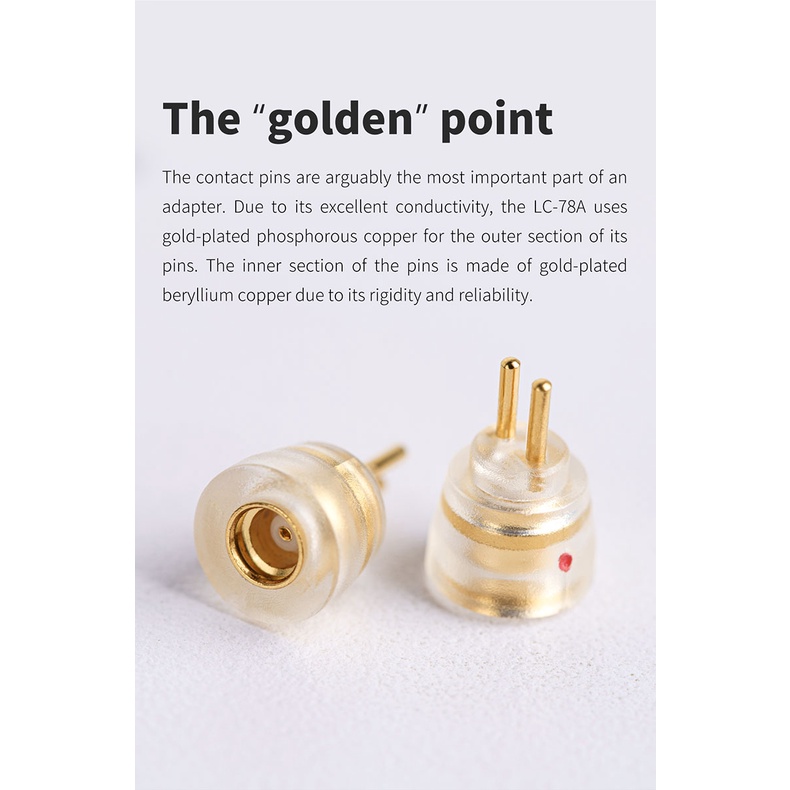 Fiio Đầu Chuyển Đổi lc-78a mmcx Sang 0.78mm 2-pin Cho ff1 fd11