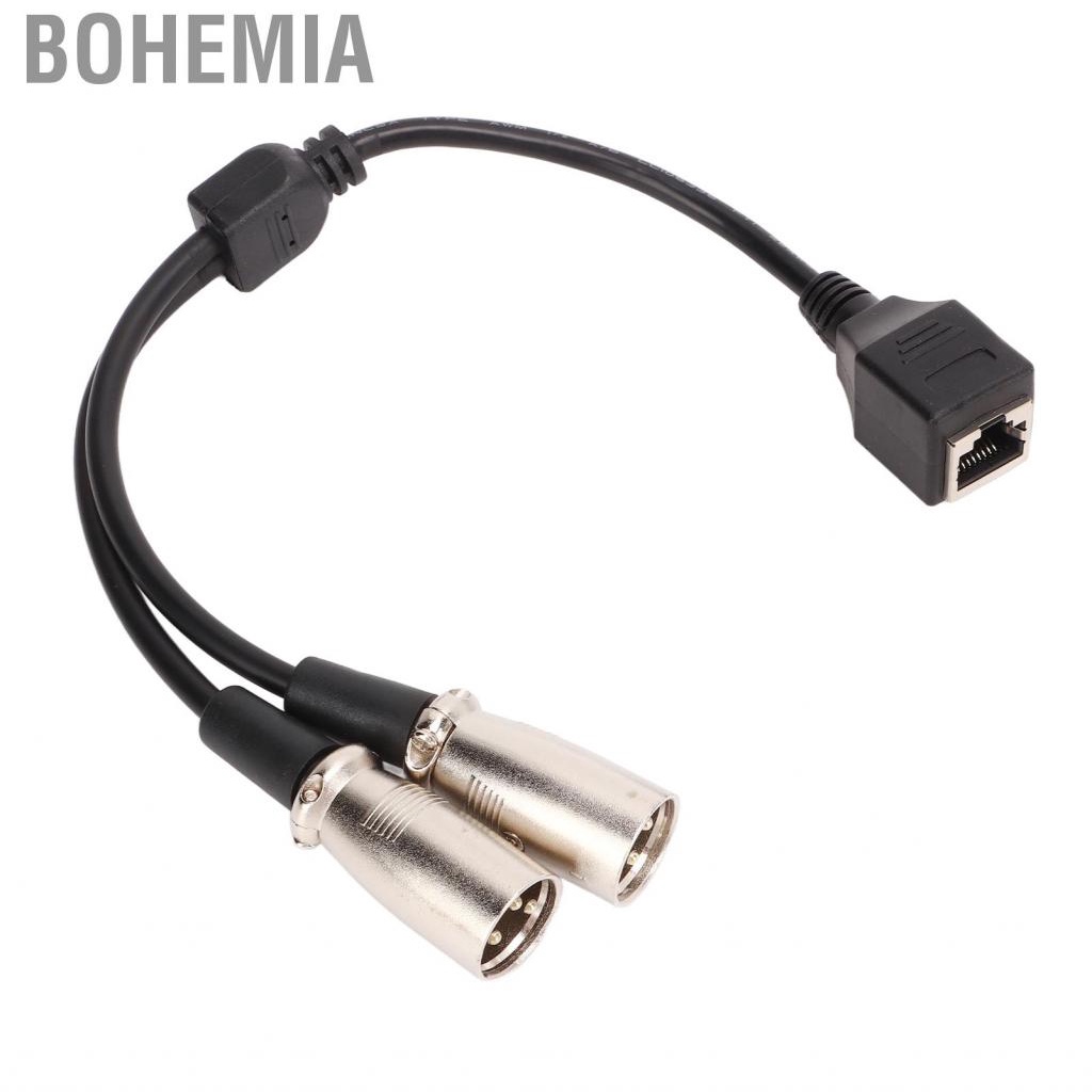 Bohemia RJ45 To XLR Female Mic Converter Cord Microphone Adapter Cable Set