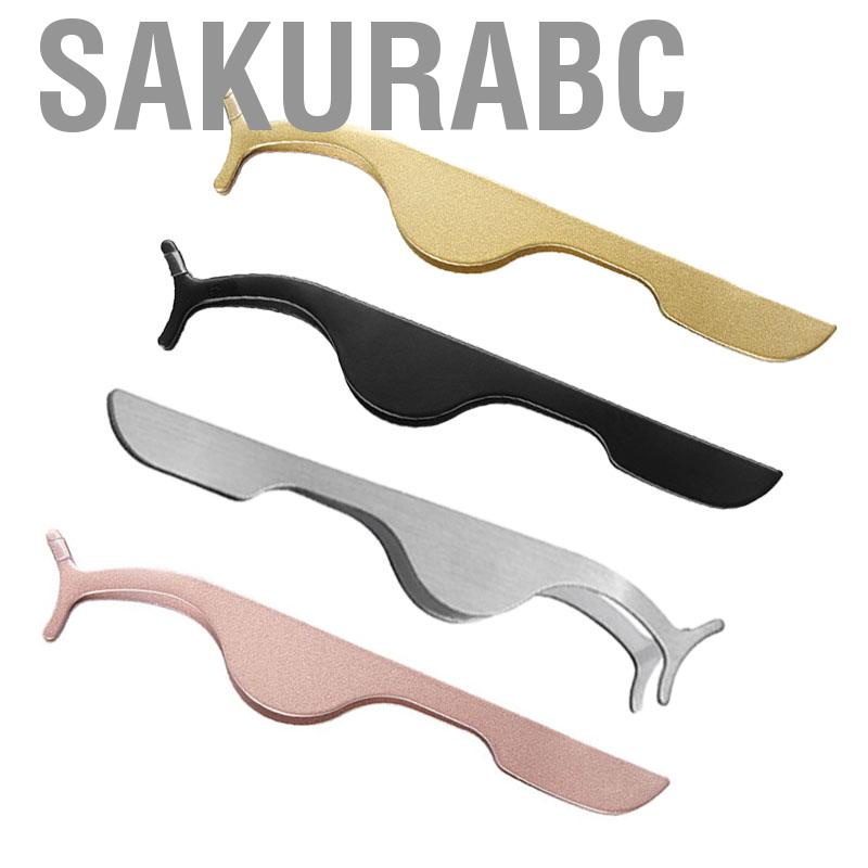 Sakurabc Eyelash Applicator  Extension Stainless Steel Auxiliary Tool for Home