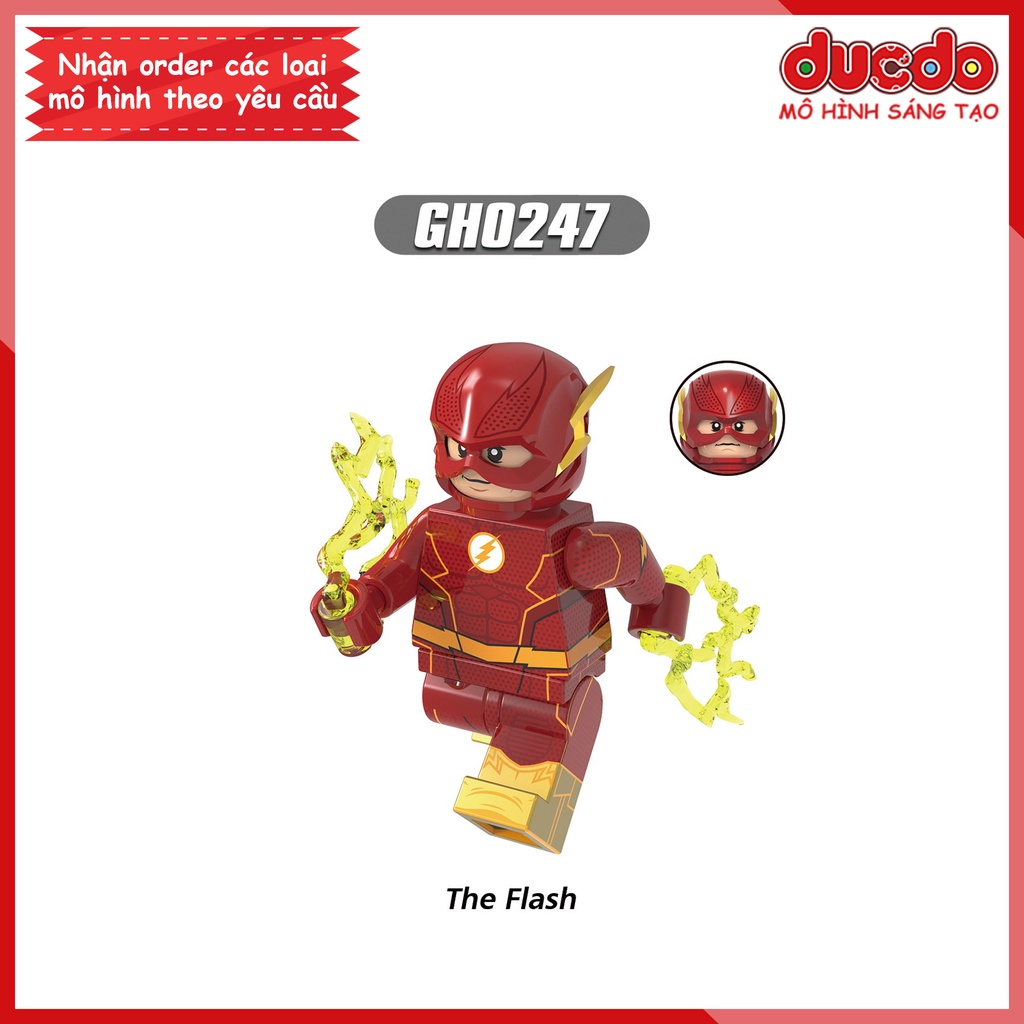 Minifigures nhân vật Batman, Joker, Flash - Đồ chơi Lắp ghép Xếp hình Mô hình Mini XINH G0132