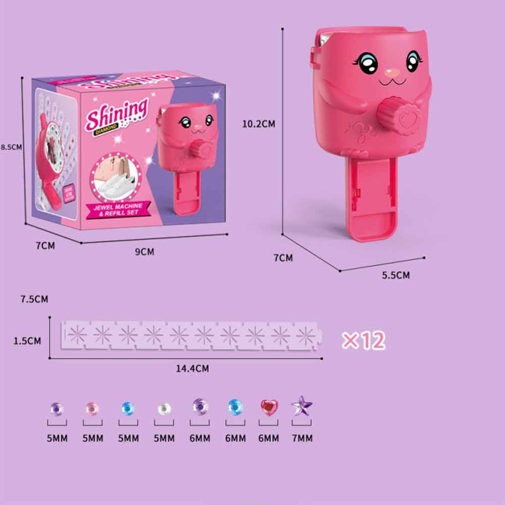 Hair Bedazzler Kit with Hair Gems,Bling Gem Machine, Hair Gem Stamper,Hair Accessories