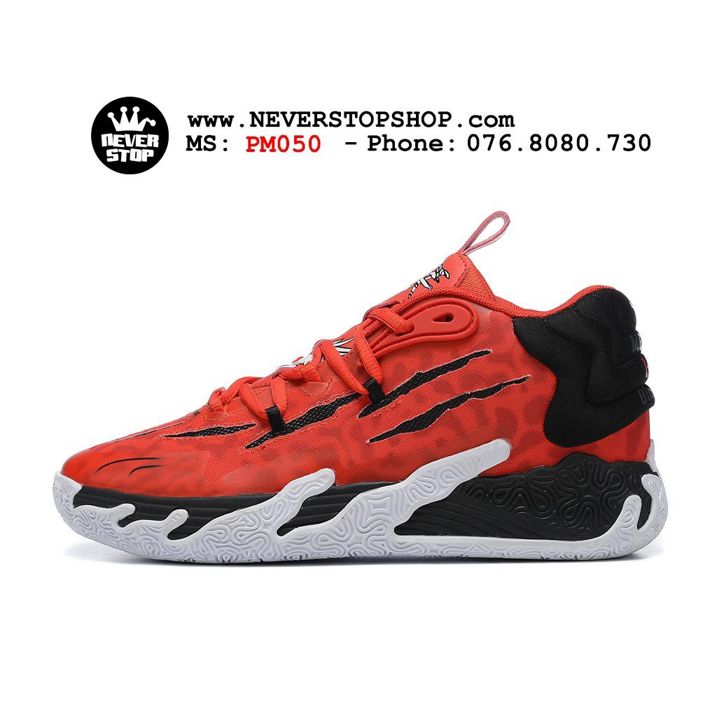 Giày bóng rổ PM MB 03 RED BLACK phối màu mới hàng chuẩn nét chất lượng cao giá tốt  NeverStopShop.com