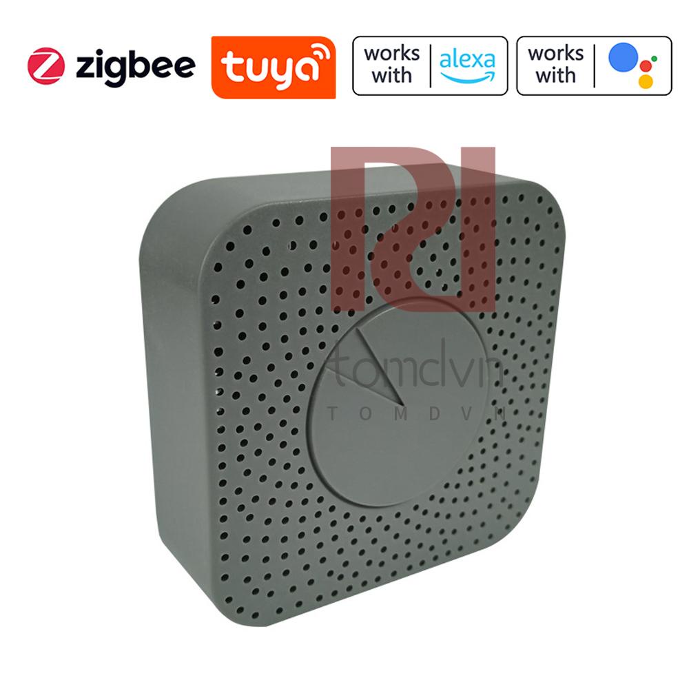 Báo động HCHO tương thích thông minh Air 5 -in- yd ò Alexa Google Control 2 VOC M á CO 2 Máy dò Tuya Chức năng chất lượng APP Độ ẩm ZigBee Hỗ trợ nhiệt độ Màn hình từ xa 1 Quản gia với