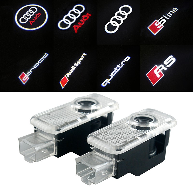 2 Chiếc Audi led Cửa Xe Ô Tô Chào Mừng