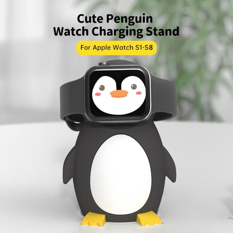 Đế Sạc Bằng Silicon Bền Bỉ Phù Hợp Với iwatch series 9 8 se2 7 6 se 5 4 3 2 1 45 44 42 41 40 38mm