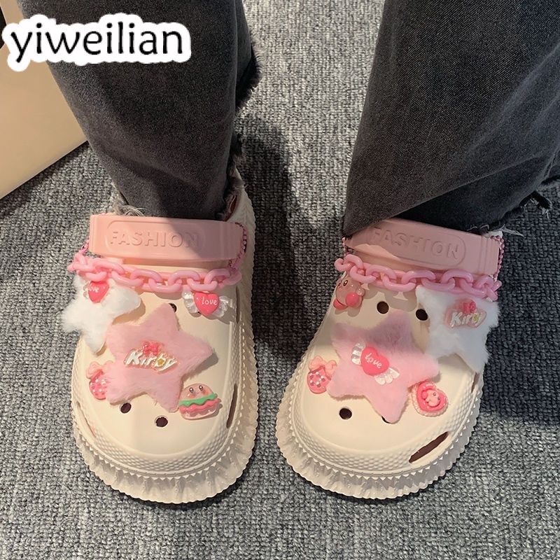 YIWEILIAN dép cross chống trơn trượt thời trang đi chơi cá tính dành cho nữ 41Z231009 FBT2392W6U