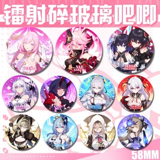 Honkai Impact 3 Huy Hiệu Cài Áo Hình Trang Trí Cho elysia kiana raiden mei theresa