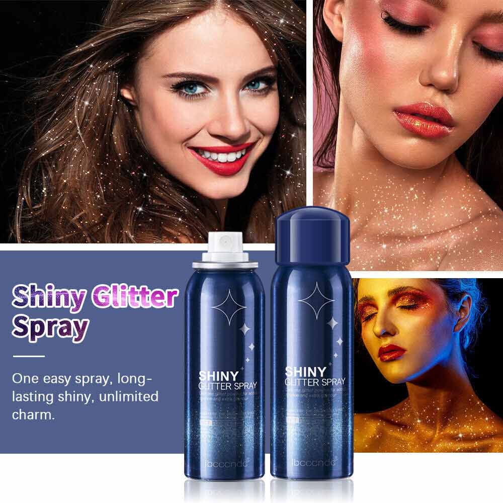 Body Shiny Glitter Spray Easy to Use Body Shimmer Spray Glitter Spray
