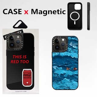 Casetifg ốp điện thoại cứng tráng gương từ tính chống sốc chất lượng cao cho iphone 15 12 13 14 pro max