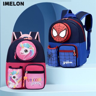 Imelon ba lô đi học họa tiết gấu trúc hoạt hình dễ thương cho bé mẫu giáo