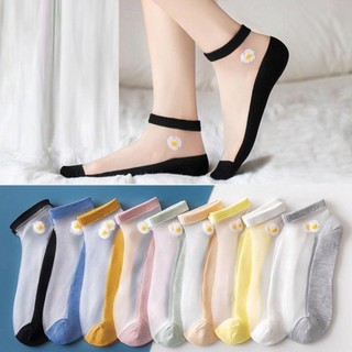 Set 10 đôi tất hoa cúc ren kính