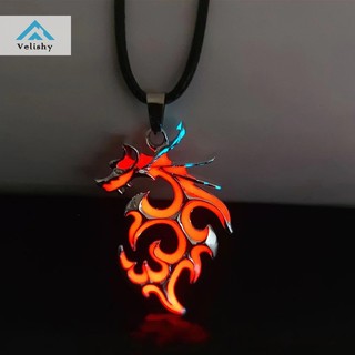 Velishy Vòng cổ Mặt Rồng Phát Quang Phong Cách vintage