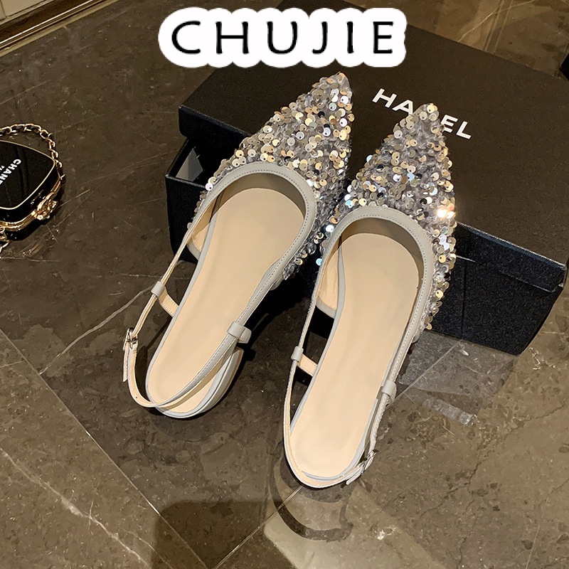 CHUJIE Giày cao gót mũi nhọn thời trang cá tính cho nữ 22Z23052506