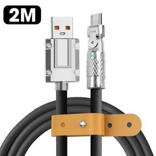 Dây Cáp Sạc Nhanh 120W 6A 180 Độ Cổng USB Type C Cho Ios Android