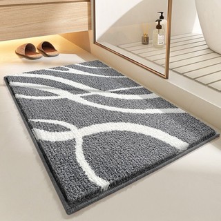 In Stock# Bathroom Absorbent Floor Mat Bathroom Door Non-Slop Mats Doormat Household Carpet Doormat Bedroom Kitchen Wholesale 12cc