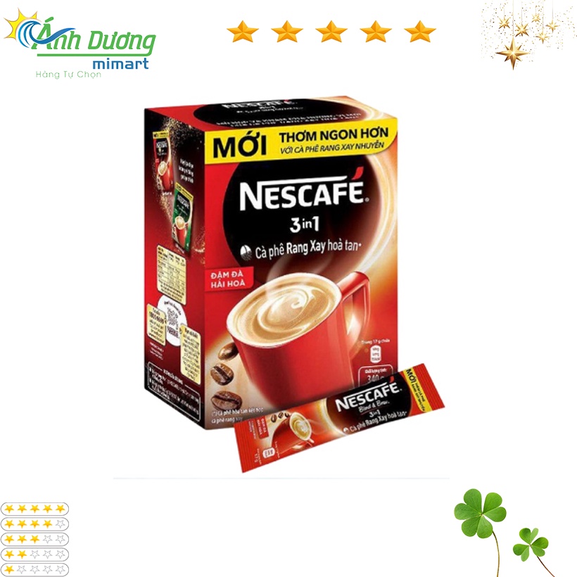 CÀ PHÊ HÒA TAN NESCAFE 3 IN 1 - Hộp (18 Gói X 17gr)