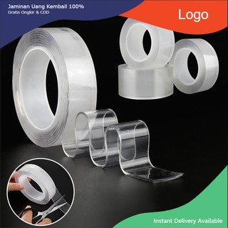 Băng keo 2 mặt băng dính 2 mặt trong suốt siêu bám dính mọi bề mặt dài 1m bản 3cm
