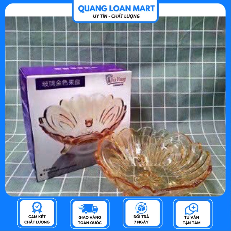 Đĩa Thuỷ Tinh,Thố 3 Chân Đựng Hoa Quả