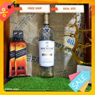 Vỏ chai rượu ngoại maccallan các loại,