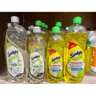 Nước rửa chén, nước rửa bát sunlight hương chanh chai 750g/400g