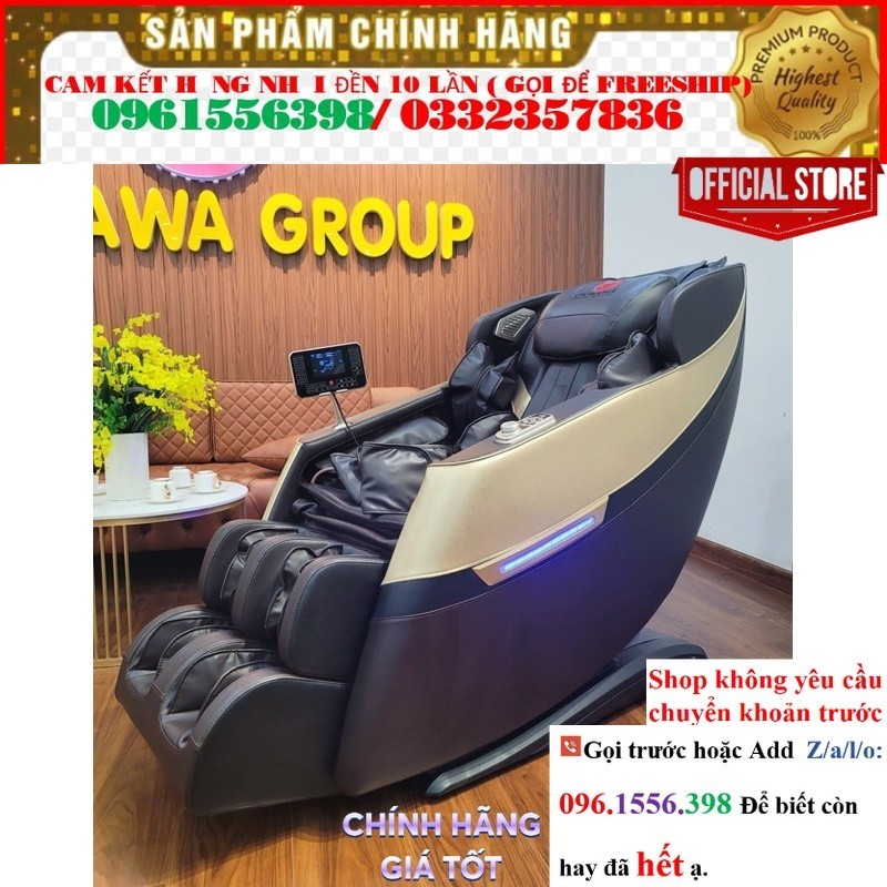 Ghế massage Okinawa toàn thân Okinawa OS - 321 model 2023, 4D, điều kiển giọng nói @SALE