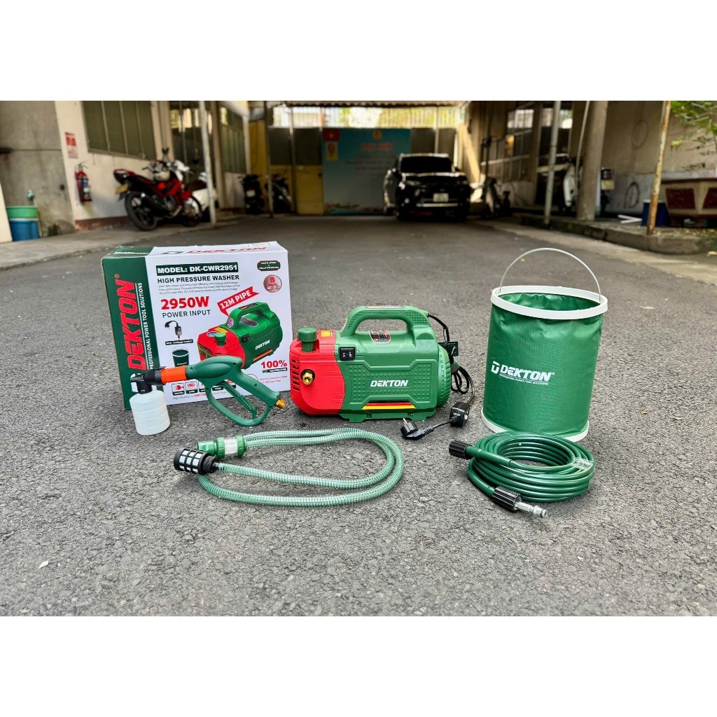 Máy Xịt Rửa Dekton 2950W / DK-CWR2951 / Có Chỉnh Áp / Áp Lực 50-180BAR / Lưu Lượng Nước 14L/MIN