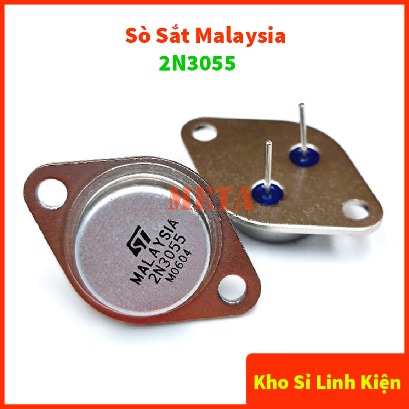Tran Công Suất Ngược NPN 2N3055 TO-3 15A/100V - Sò Sắt Malaysia
