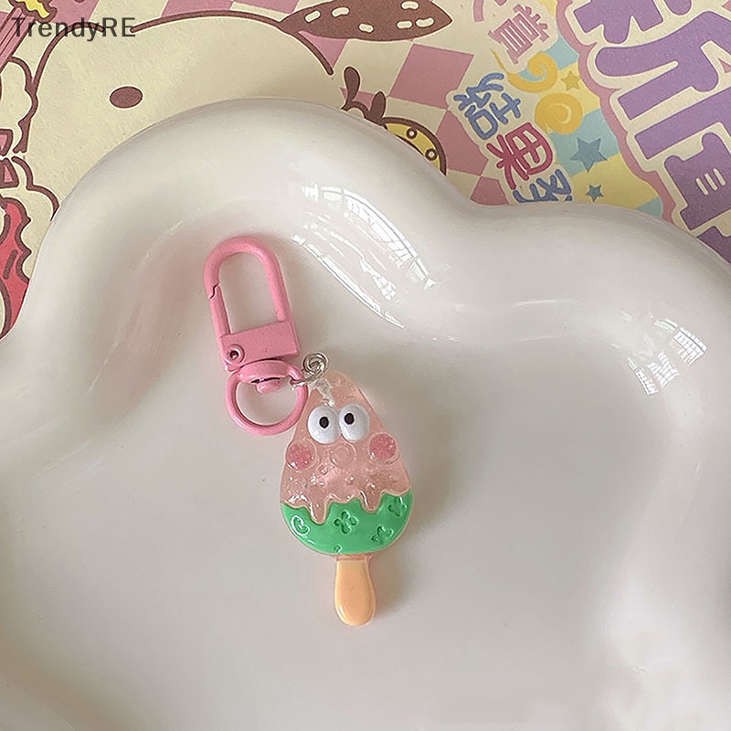 Móc Khóa Hình spongebob / Kem / Trái Tim / Hoạt Hình Thời Trang Mùa Hè Cho Học Sinh